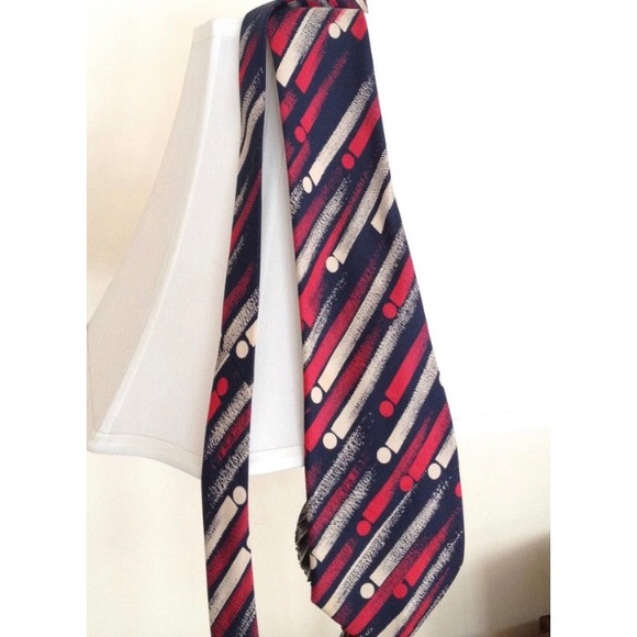 LANVIN Paris Men’s Silk Tie Vintage - Picture 2 of 5